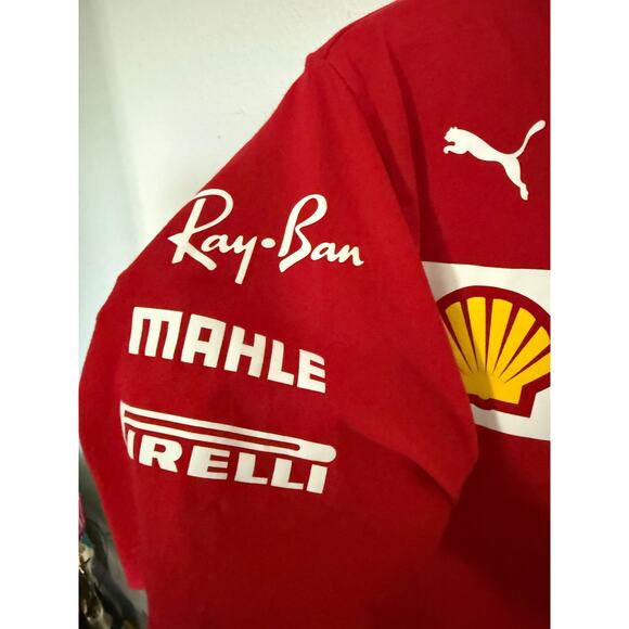 Puma Scuderia Ferrari F1 Racing Red T-Shirt Size Medium - Picture 4 of 11